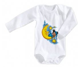 Body bébé Disney Mickey Bonne nuit taille 3/6 mois manches Longues