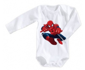 Body bébé Spiderman design-3 avec prénom taille 3/6 mois manches Longues