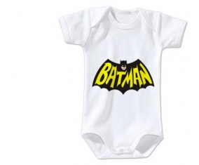 Body bébé Batman logo design-3 taille 3/6 mois manches Courtes