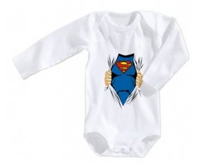 Body bébé Superman design-1 taille 3/6 mois manches Longues