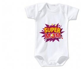 Body bébé Super MOM taille 3/6 mois manches Courtes
