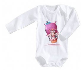 Body bébé Animaux rigolos Vache taille 3/6 mois manches Longues