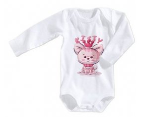 Body bébé Animaux rigolos Kitty taille 3/6 mois manches Longues