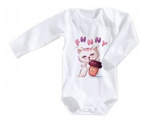 Body bébé Animaux rigolos Funny taille 3/6 mois manches Longues