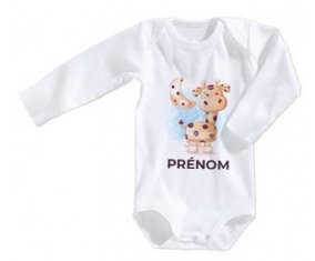 Body bébé Animaux rigolos Girafe taille 3/6 mois manches Longues