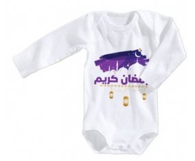 Body bébé Islam ramadhan kareem design-3 taille 3/6 mois manches Longues