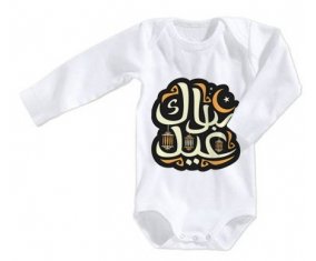 Body bébé Islam eid moubarek design-4 taille 3/6 mois manches Longues