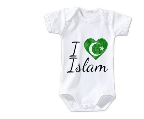 Body Bebe Personnalise I Love Islam En Coton