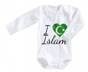 Body bébé I love islam taille 3/6 mois manches Longues