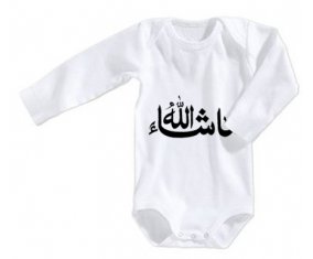Body bébé Ma sha allah en arabe taille 3/6 mois manches Longues