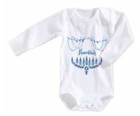 Body bébé Judaisme : Hanoukkia design-4 taille 3/6 mois manches Longues