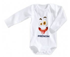Body bébé Cartoon monstre visage design-2 taille 3/6 mois manches Longues