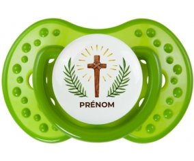 Croix christ avec prénom : Sucette LOVI Dynamic personnalisée