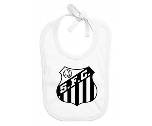 Bavoir bébé personnalisé Santos Futebol Clube