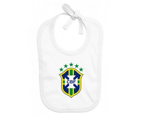 Bavoir bébé personnalisé Brazil national football team