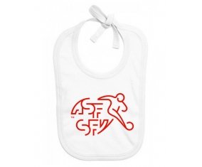Bavoir bébé personnalisé Switzerland national football team