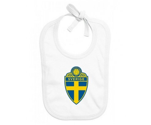 Bavoir bébé personnalisé Sweden national football team