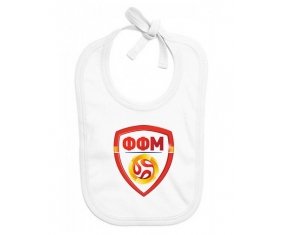 Bavoir bébé personnalisé North Macedonia national football team