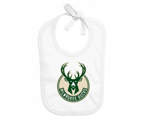 Bavoir bébé personnalisé Milwaukee Bucks
