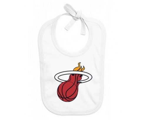 Bavoir bébé personnalisé Miami Heat