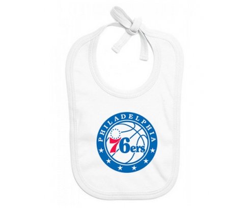 Bavoir bébé personnalisé Philadelphia 76ers