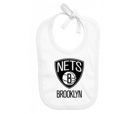 Bavoir bébé personnalisé Brooklyn Nets