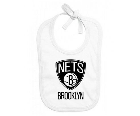 Bavoir bébé personnalisé Brooklyn Nets