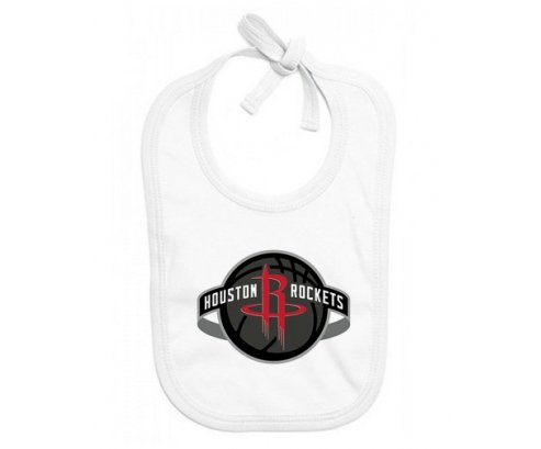 Bavoir bébé personnalisé Houston Rockets