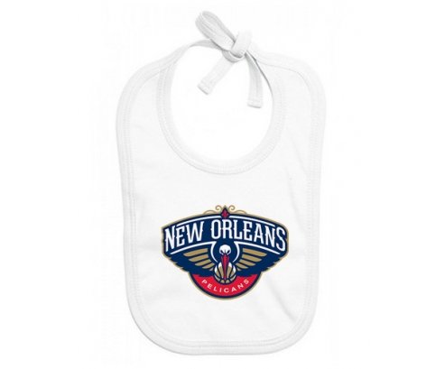 Bavoir bébé personnalisé New Orleans Pelicans