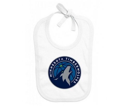 Bavoir bébé personnalisé Minnesota Timberwolves
