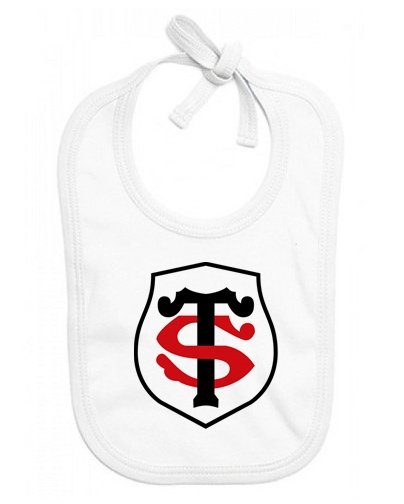 Body + Bavoir Bébé Stade Toulousain - Collection Officielle Rugby, 100% Coton - 6