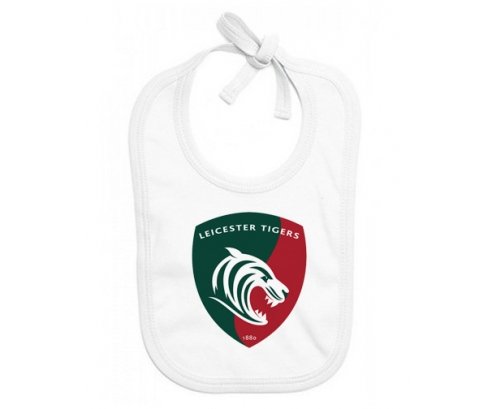 Bavoir bébé personnalisé Leicester Tigers