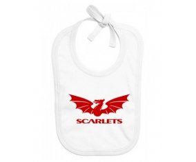 Bavoir bébé personnalisé Llanelli Scarlets