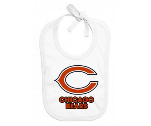 Bavoir bébé personnalisé Chicago Bears