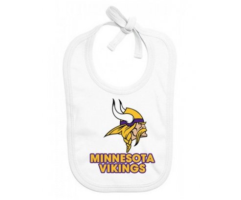 Bavoir bébé personnalisé Minnesota Vikings