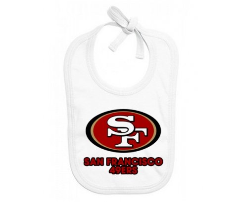 Bavoir bébé personnalisé San Francisco 49ers