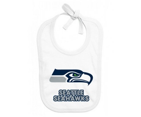 Bavoir bébé personnalisé Seattle Seahawks