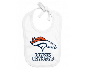 Bavoir bébé personnalisé Denver Broncos