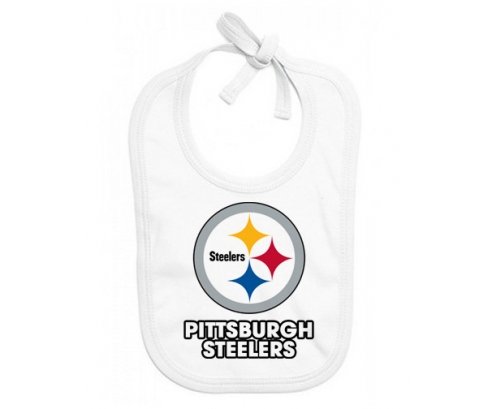 Bavoir bébé personnalisé Pittsburgh Steelers