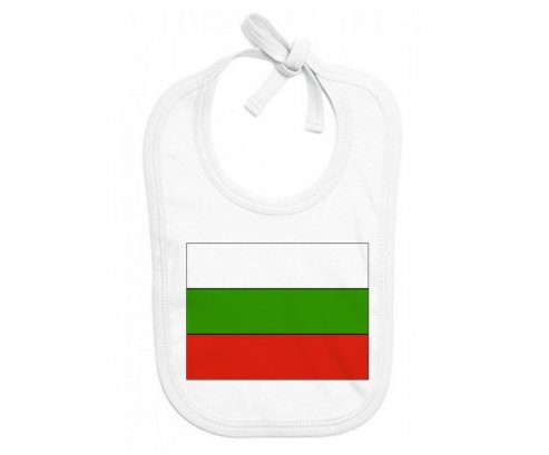 Bavoir bébé personnalisé Drapeau Bulgarie