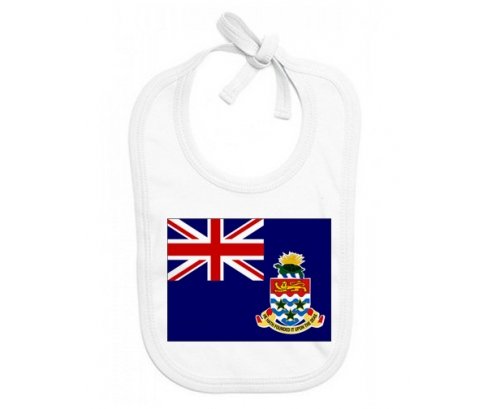 Bavoir bébé personnalisé Drapeau Îles Caïmans