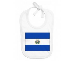 Bavoir bébé personnalisé Drapeau Le Salvador