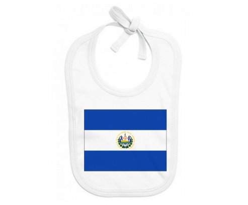 Bavoir bébé personnalisé Drapeau Le Salvador