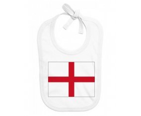 Bavoir bébé personnalisé Drapeau Angleterre