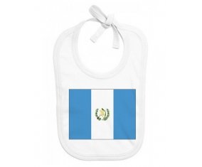 Bavoir bébé personnalisé Drapeau Guatemala