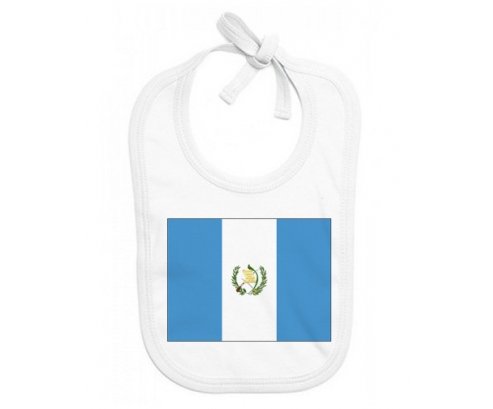 Bavoir bébé personnalisé Drapeau Guatemala