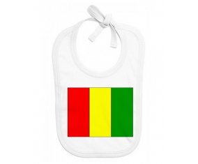Bavoir bébé personnalisé Drapeau Guinée Bissau