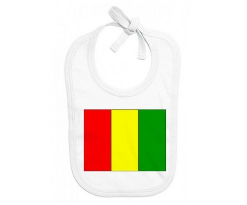 Bavoir bébé personnalisé Drapeau Guinée Bissau
