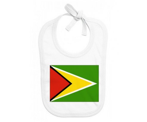 Bavoir bébé personnalisé Drapeau Guyane