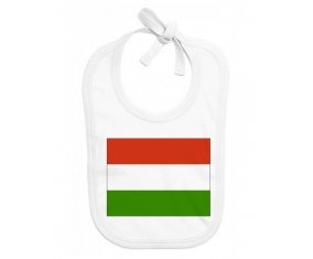 Bavoir bébé personnalisé Drapeau Hongrie